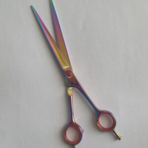 Tessoura Fio Navalha Inox Japonesa, arco-iris 8.0 Polegado